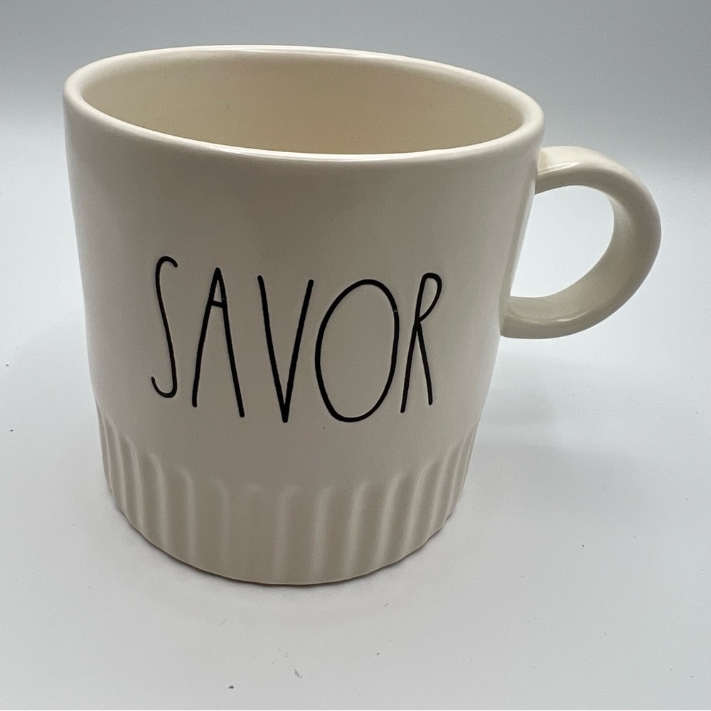 Rae Dunn OverSized Mug ‘ Savor / Flavor ‘Artisan Collection By Magenta Spanish